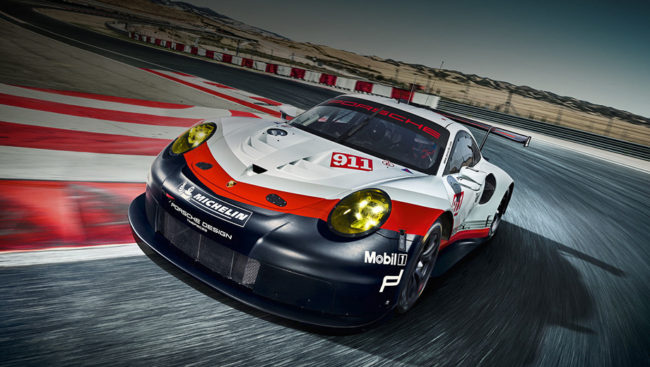 Porsche 911 RSR представлен на автосалоне в Лос-Анджелесе